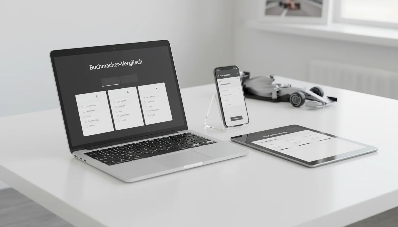 Formel 1 Buchmacher Vergleich und Wettanbieter Test