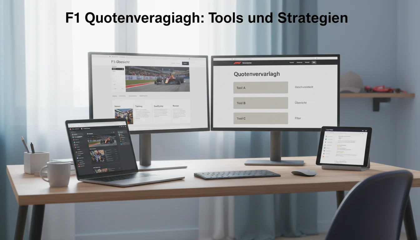 F1 Quotenvergleich Tools Methoden Multi-Buchmacher Strategie
