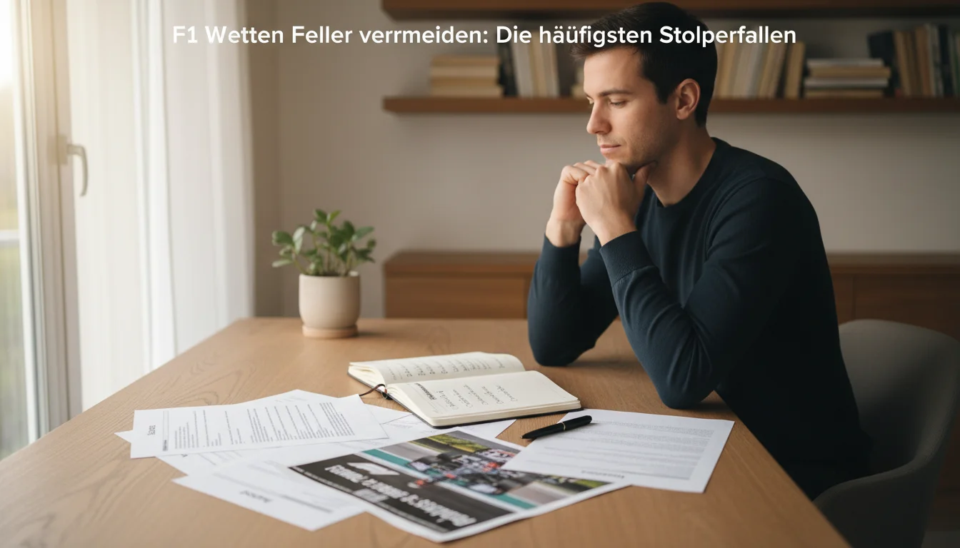 F1 Wetten Fehler vermeiden Stolperfallen emotionales Tippen